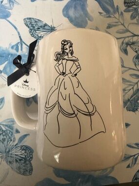 Disney Princess Belle Sketch Mug - Cream and Black